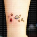 【Good-Love Store】Waterproof Temporary Tattoo cute moon cartoon tatto stickers flash tatoo tattoos for girl kids child gift 4. 