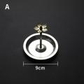 Backflow Steel Incense Burner Holder Plate Sandalwood Coils Aroma Cones r. 