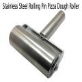 New Durable Stainless Steel Rolling Pin Pizza Dough Roller. 