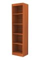BS-014 - Oak Wood Brown Vertical Open Book Rack Storage Shelf  Living Room Shelves Books Furniture Magazine Organizer. 