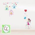 Wall Sticker / Wall Stiker / Stiker Dinding Sangkar Burung JM7152. 