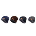 New Double Layer Ski Cap for Unisex Warm Winter Hats for Men Knitted Cap winter Warm Caps for Men Skullies Beanies Caps for Bike and Outdoor Use in Black Blue and Brown Color. 