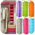 5 Shelf Clothes Hanging Organizers Pant Organizers Holder Wardrobe Section Storage Closet Organiser Shoe Clothes Garment. 