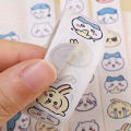 2Roll/Set Chiikawa Tape Roll Stickers Cartoon Cute Pvc Graffiti Style Transparent Stickers Handbook Decorative Stickers Student Writing Gift. 