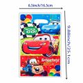 Disney Cars Plastic Candy Loot Bag Handle Gift Bag For Kids Favor Lightning McQueen Themed Birthday Party Decoration Supplies. 