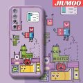 JIUMOO Case For Realme Narzo 20 Pro Case Fashion Cartoon Monster Cube Thin Shockproof Square Edge Silicone Casing Full Cover Camera Protect Cases Softcase. 