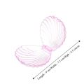 Transparent Earrings Seashell Shape Bracelet Boxes Storage Jewelry Box Gift. 
