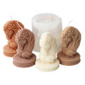 Plaster 3D horse head statue Realistic Soap gift Soy wax Silicone candle mold DIY Handmade aromatherapy for Home decor DIY enthusiasts Aromatherapy lovers Art and craft projects Unique gifts. 