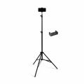 Aluminium 7 Feet Tripod Stand For Ring Light, Mobile Phones & DSLR Cameras - 360 Rotatable Portable & Adjustable 7 Ft Long Tripod With Mobile Holder & Ball Head - Best Use For Videography, Photography, Tiktok, Youtube, Studio Lighting, Equipment. 