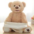 Stuff toy Peek-A-Boo teddy bear  peekaboo toy Hide and Seek Peek-A-Boo teddybear  Talking Teddy Bear  Peek-A-Boo Baby Toy  Plush Peek-A-Boo Bear  babytoy for kids. 
