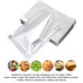 100PCS Silver Food Grade Kitchen Supplies Vacuum Sealer Storage Pouches Heat Seal Bag Aluminium Foil Bags. 