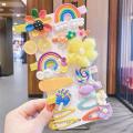 14pcs Baby Girls Cute Fruit Hair Clips Kids Children Hairpin Hair Accessories. 