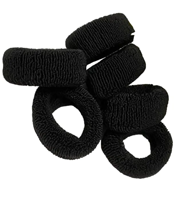Pack%20of%2012%20Large%20Black%20&%20Multi%20Color%20Hair%20Pony%20Bands%20for%20Girls%20-%20Full%20Hair%20Ties%20-%20Image%205