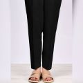 Black Plain Straight Trouser,Pants,Capri For Girls/Ladies imported Fabric. 