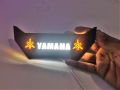 Yamaha Monogram LED White YELLOW Logo 3D Slim Design For All Ybr Yamaha Models For Motorcycle. 