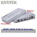 HDMI USB KVM Extender Up to 200M Over TCP/IP, Supports H.264, IR & 1080p Resolution. 