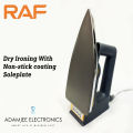 RAF Dry Iron Light Weight R.1108 with Non-Stick Soleplate - Automatic with Thermostat Control 1600w. 