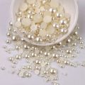150 pieces - ,8,10mm white color Beads Half cut PEARL - Bead Sewing Jewelry Making DIY Handmade Accessories Craft supplies. 