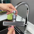 Kitchen Sink Waterfall Faucet 4-IN-1 Multifunctional Splash-Proof Brass,ABS Bathroom Basin Tap Faucet Extender Adapter. 