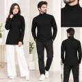 Men Women High Neck Sweater | Stretchable & Comfortable Winter Wear | Free Size Unisex Warm Highneck. 