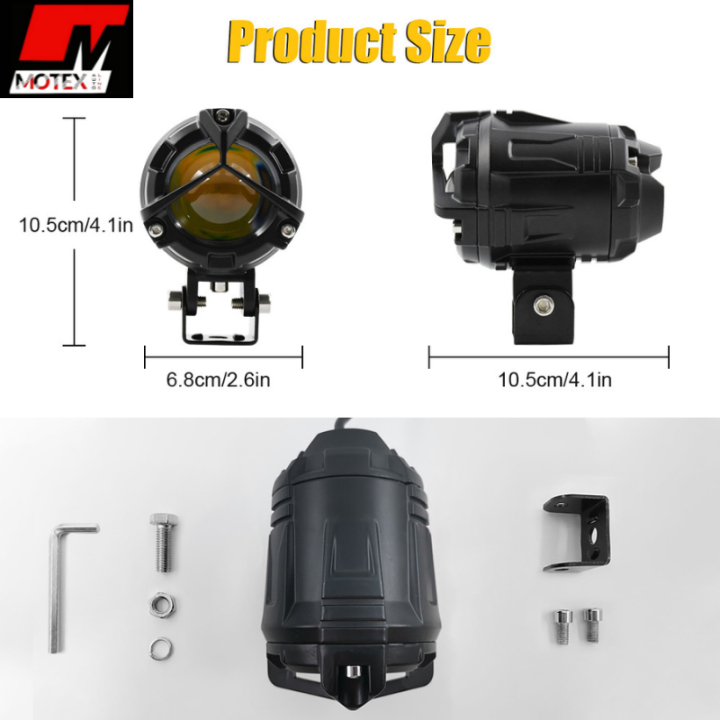 Mini%20Driving%20Light%20Super%20Bright%20Projector%20Lens%20Double%20Color%20Led%20Light%20Round%20Shape%20With%20Y%20Shape%20Front%20Frame%20Laser%20Beam%20Spot%20Projector%20White/Yellow%20LED%20Light%20Top%20Recommended%20Product%20Universal%20Fitment%20eg%20Honda,%20Suzuki,%20Yamaha%20-%20Motex%20Auto%20Line%20-%20Image%204
