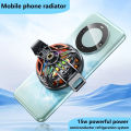 GT31 Magnetic + Back Clip (2 in 1) Phone Cooler Mobile Phone Cooling Fan Semiconductor Phone Radiator Fan - Heat Sink Game Cooler System Mobile Cooling Fan Gaming Case Cold Wind Handle Cool Semiconductor Fan For PUBG Phone Cooler , FREEFIRE. 