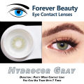 Hydrocor Gray COSMETIC COLORED CONTACT LENSES Eye Contact Lenses Forever Beauty / Disposable Lenses / Lense, Eye Lense / Color Lense / Eye Lenses For Girls Women Men. 