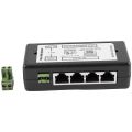 4 Port Poe Injector Poe Adapter Ethernet Supply Pin 4,5(+)/7,8(-)Input Dc12V-Dc48V for Ip Camera. 