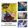 Car cleaning shampoo Quickies quality  pack of 6 sachet packs. 