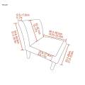 Armless Chair Slipcovers Non-Slip for Dining Room Living Room Bedroom Armles Chair. 