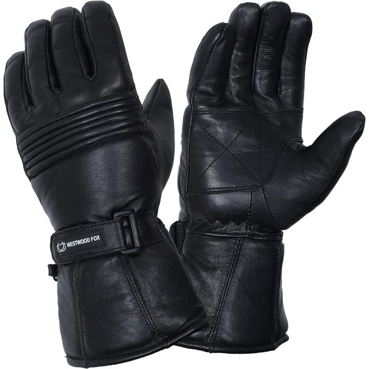Men's Winter Motorcycle Gloves 100% Natural Sheepskin Thermal