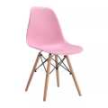 Elegant Modern Dining Chair with Wooden Legs and Polypropylene Molded Seat - New. 