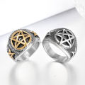 Five point star shaped finger rings classic retro punk rings for men gothic rings in south africa. 
