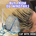 Hair Color Cap With Pin For Hair Color Striking Streaking Cap - Highlighting Tipping - Frosting Highlighting Cap With Hook Hair Coloring Dye Tinting Streaking Cap. 
