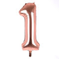 NUMBER FOIL BALLOONS IN ROSE GOLD COLOR ( 32 INCH IN SIZE ). 