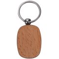 BRADOO-20 Pcs Blank Wood Wooden Keychain Diy Custom Wood Key Chains Key Tags Anti Lost Wood Accessories Gifts (Mixed Design). 