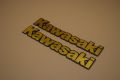 Kawasaki GTO 125 2 Stroke Down Model Front Tanki Tapa Monogram In Metal Made In Thailand (4pcs) in pack. 