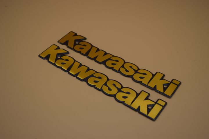 Kawasaki GTO,125,110,100,175 Tanki Side Genuine Monogram In Metal Made ...