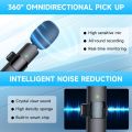 K9 Wireless Lavalier Microphone with USB Type C and iOS Connector Plug and Play Noise Reduction for Vlogging and Live Recording. 