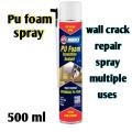 Pu foam spray crack repair spray multiple uses. 