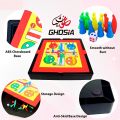Magnetic 4 Player Ludo with Lock Clip and Storage Space For Fun & Learn Education Family Ludo Game - 2203. 