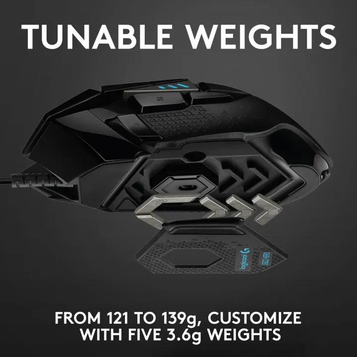Logitech%20G502%20Gaming%20Mouse%20HERO%20High%20Performance%20-%20Image%204