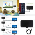 TV Antenna HDTV Flat HD Digital Indoor 50-Mile Range TVFox VHF UHF DVB. 