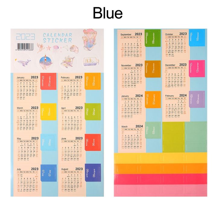 2%20Sheets%202023%20Year%20Monthly%20Calendar%20Index%20Page%20Stickers%20Bookmark%20Planner%20Label%20-%20Image%202