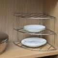 Corner shelf plate Rack _ 3 Tier kitchen Cabinet Organiser. 