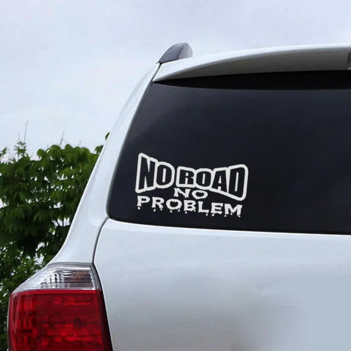 Car%20Sticker%20&%20Laptop%20Sticker%20-%20Funny%20"%20NO%20ROAD%20NO%20PROBLEM%20"%20PET%20Decal%20for%20Car%20Sticker%20Van%20Truck%204x4%20Off%20Road%20Approx.18cm%20x%209cm%20-%20Image%205
