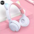 Y08/P47 Foldable Mini Portable Gaming Headset with BT5 Wireless Earphones and Plug-in Card for PC and Phone Gaming. 