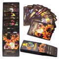 55 Pcs Pokemon Black Gold Foil Cards Anime Cartoon Pokemon English Version Tcg Card For Fans Collection. 