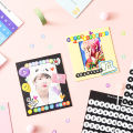 imoda 2sheets Number and Letter Stickers Creative Ins Style DIY Scrapbooking Decoration Sticker. 