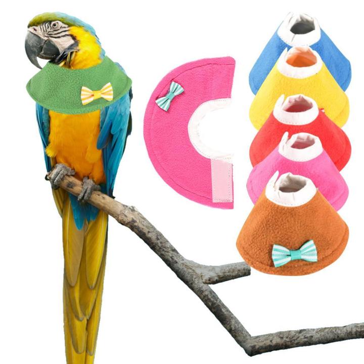 SF Parrot Collar Recovery Collar Anti-Biting Pecking Injury Elizabeth Protective Collar For Birds Cloak Pets Warm Clothes #434264